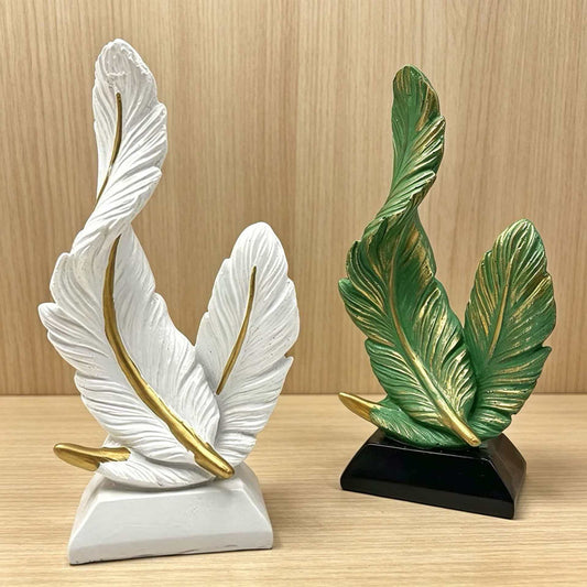 Resin Feather Desktop Ornament