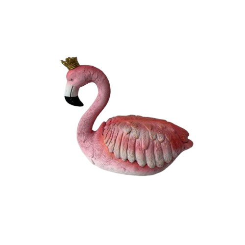Crowned Flamingo Resin Figurine