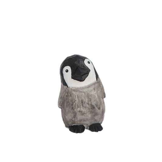 Wooden Penguin Mini Figurine