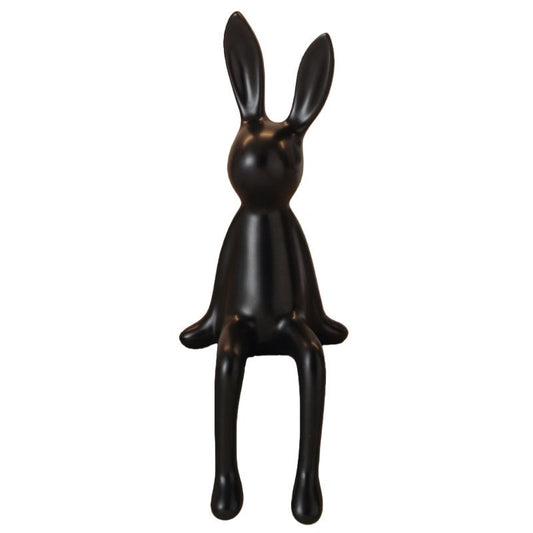 Modern Resin Sitting Rabbit Sculpture