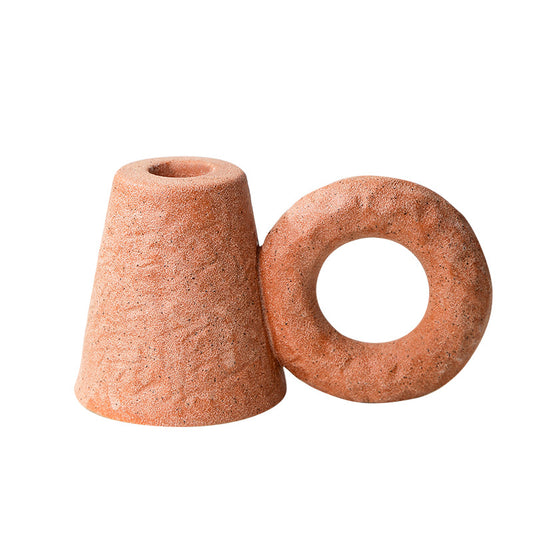 Rustic Matte Ceramic Candle Holder