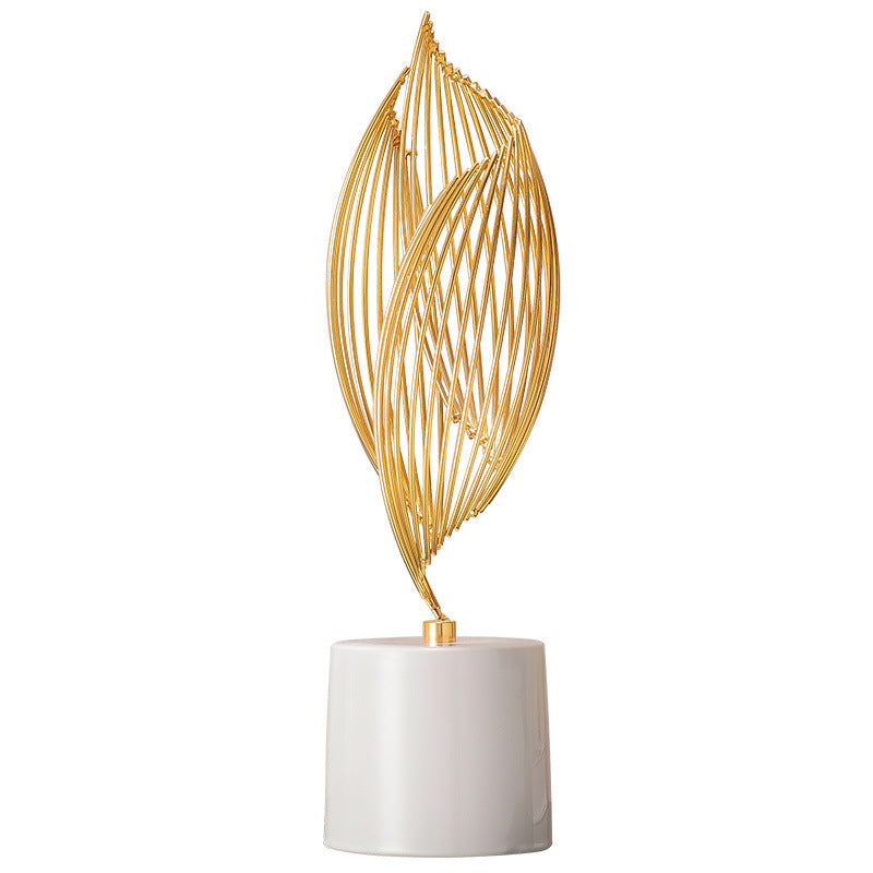 Modern Wire Ceramic Abstract Sculpture